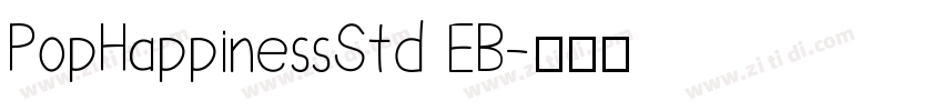 PopHappinessStd EB字体转换